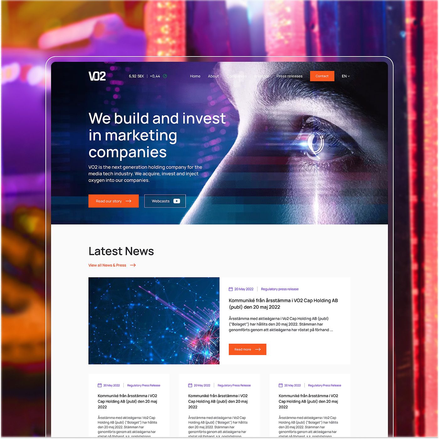VO2 website
